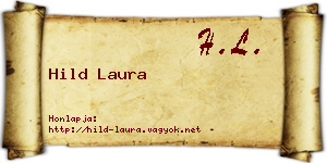 Hild Laura névjegykártya